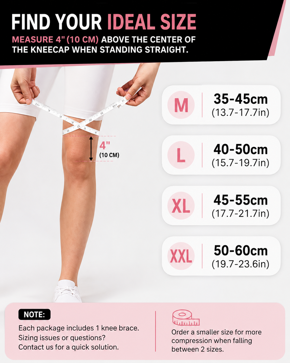 Adjustable Knee Support Brace – Open Patella Compression & Stabilizing Support