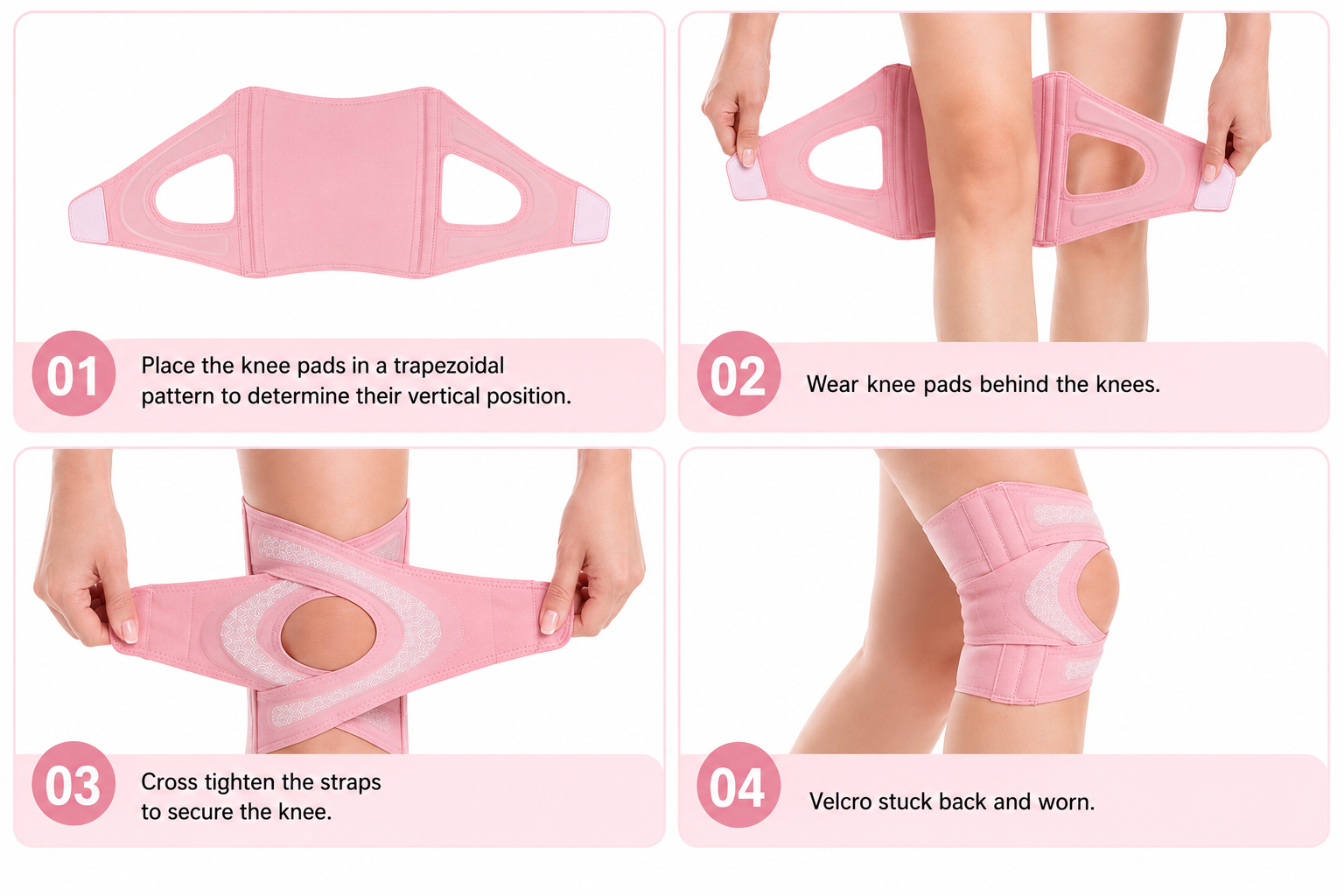 Adjustable Knee Support Brace – Open Patella Compression & Stabilizing Support