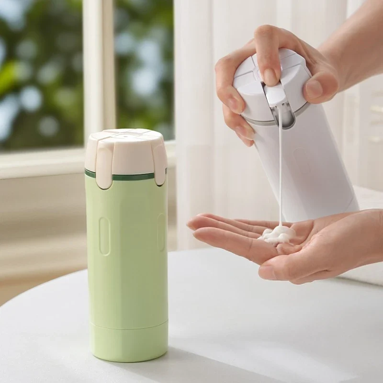 4-in-1 Travel Toiletry Dispenser | Refillable, Leak-Proof & TSA-Friendly